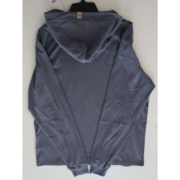 UGG 1133430 Men's Sz Medium Cyclone Blue Zachery Hooded Long Sleeve T-Shirt - Picture 9 of 10